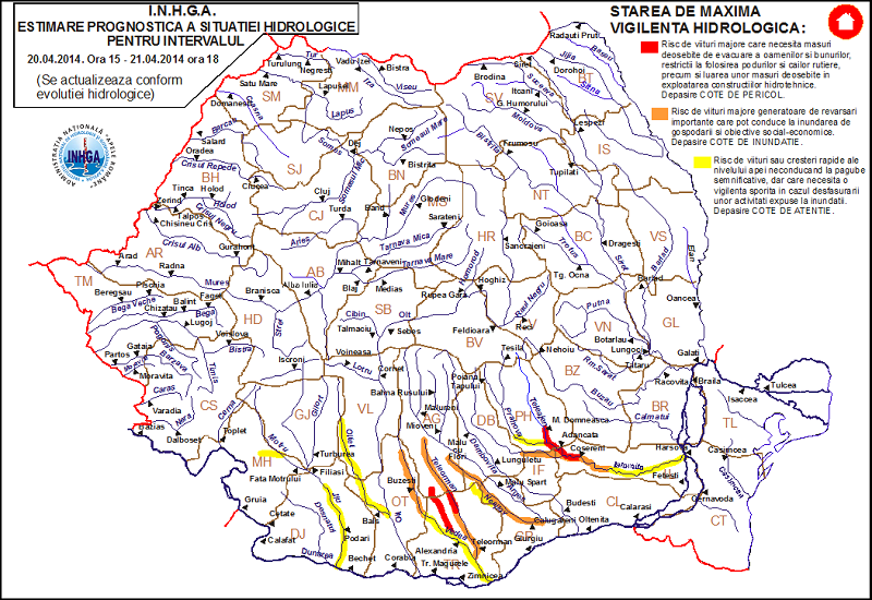 Harta hidrometeorologicã INHGA19.04 2014